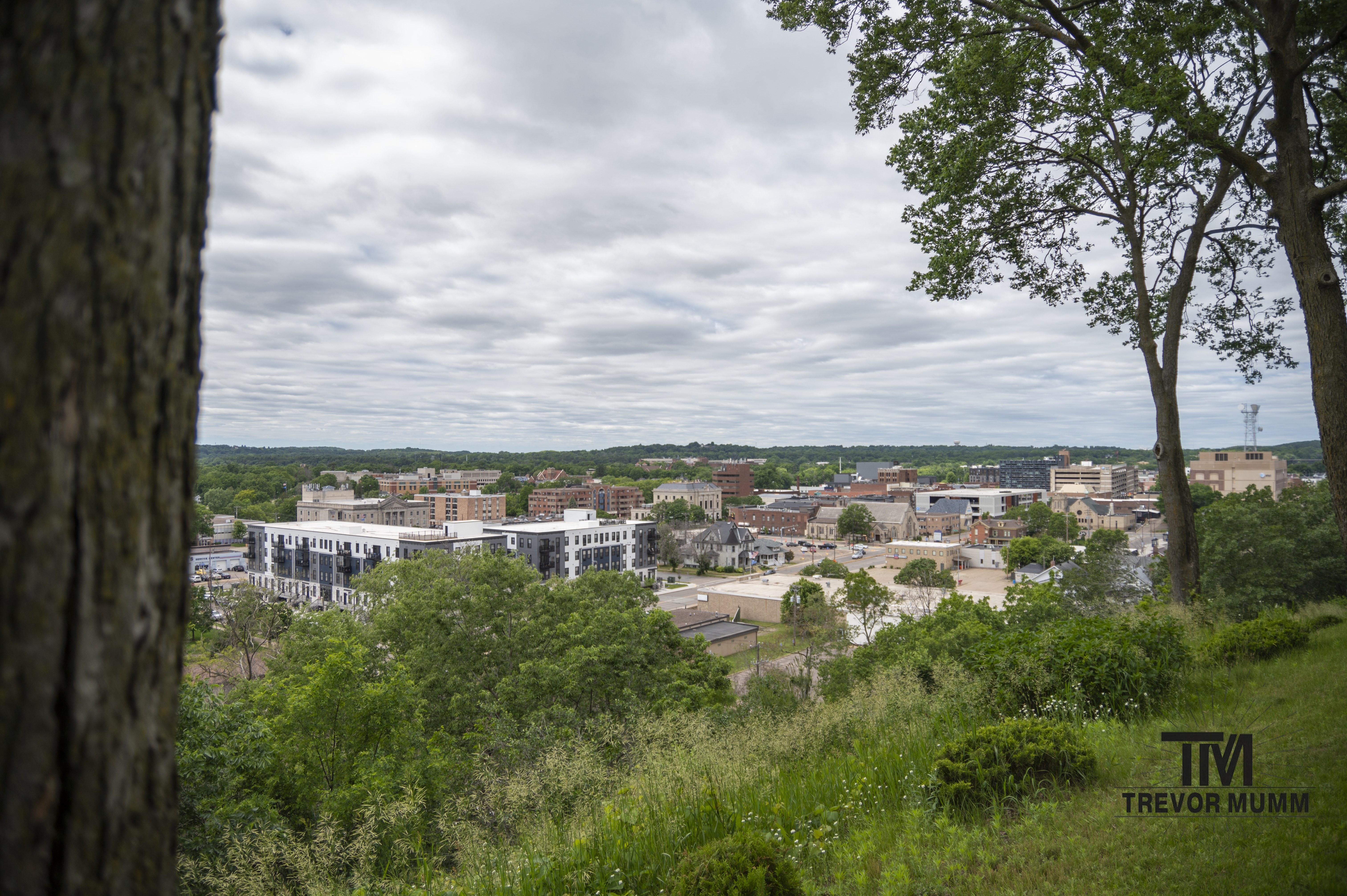 Above Downtown Eau Claire, WI